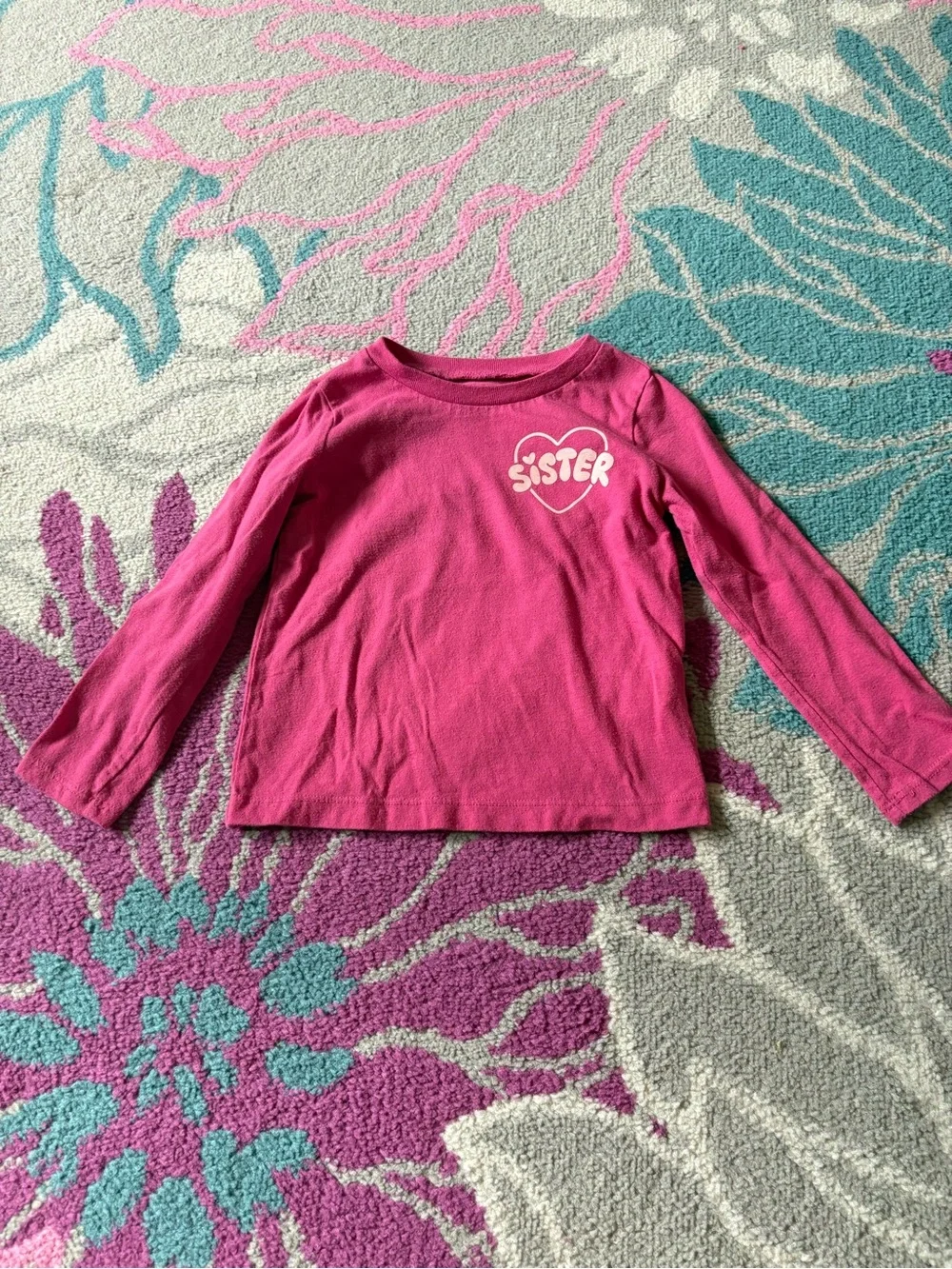 Carters Long Sleeve Sister Shirt Todder Girls 2T